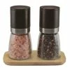 G & S - Mill W/ Pepper & Himalayan Salt Set Black 3pce