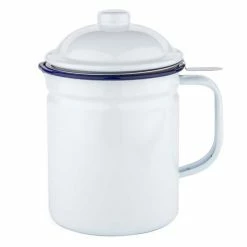 Falcon - Enamel Dripping Container White