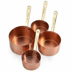 Academy Home Goods - Copper-Plated Measuring Cup Set 4pce