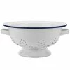 Falcon - Enamel Colander White & Blue